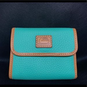 NEW SPEARMINT Dooney & Bourke Pebbled Small Wallet